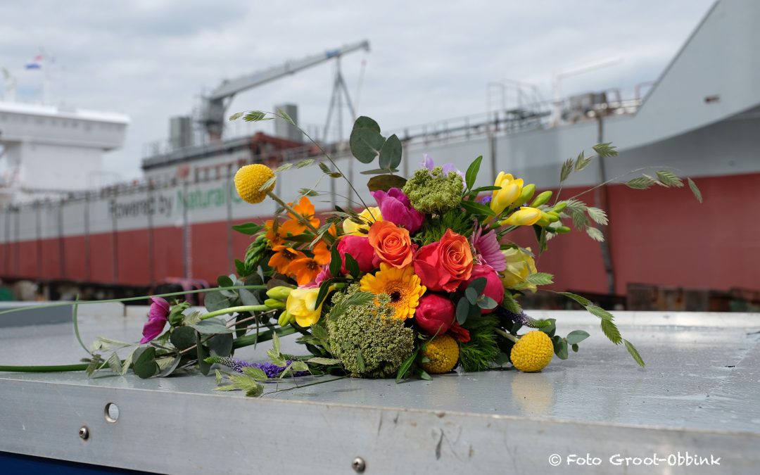 Doopboeket voor tewaterlating