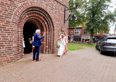 Bruidswerk trouwerij Karin en Hans in Dorpskerk Haren door Bloemsierkunst Groeneveld