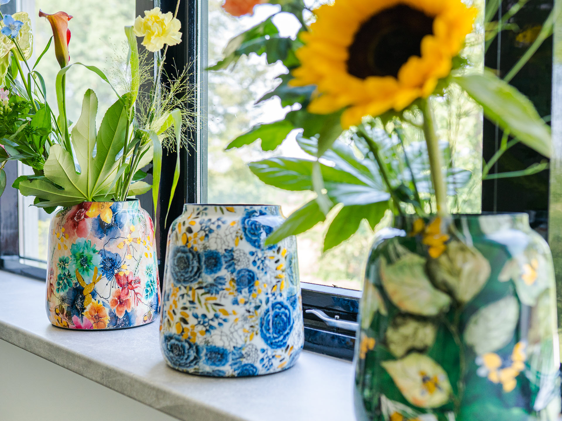 Bloemenvazen designed by Lammie - speciale collectie bij Bloemsierkunst Groeneveld