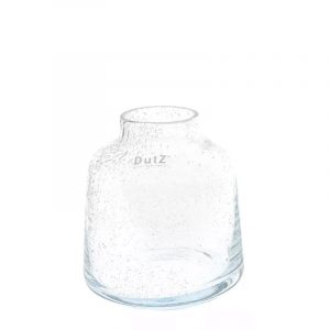 Vase TISZA 1 - H19 D18 cm - Clear Bubbles