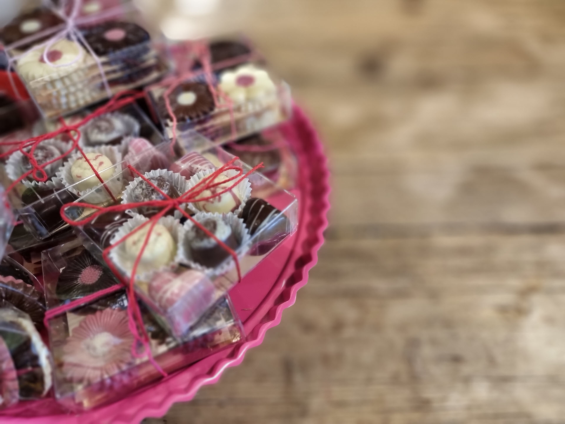 Bloemrijke chocolade voor Moeder