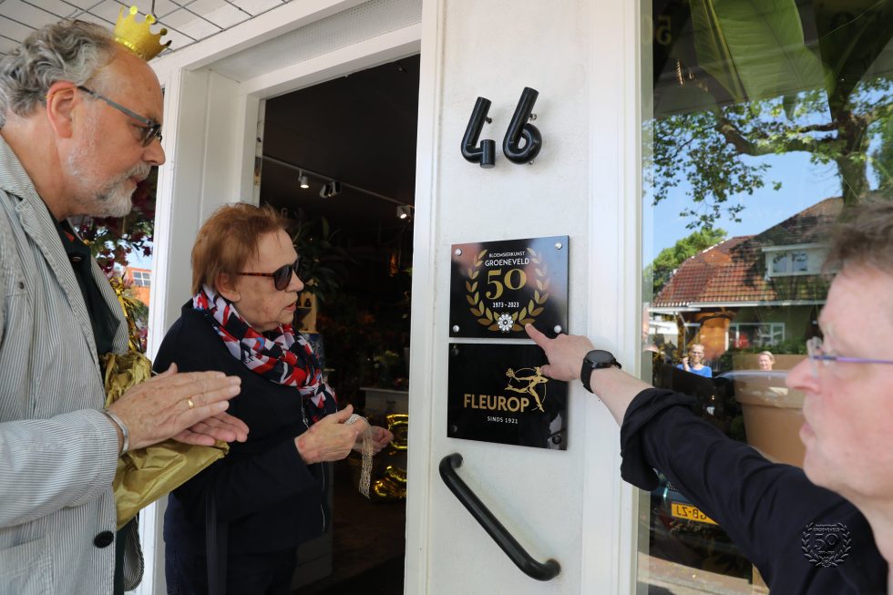Bloemsierkunst Groeneveld viert 50 jarige - gouden jubileum