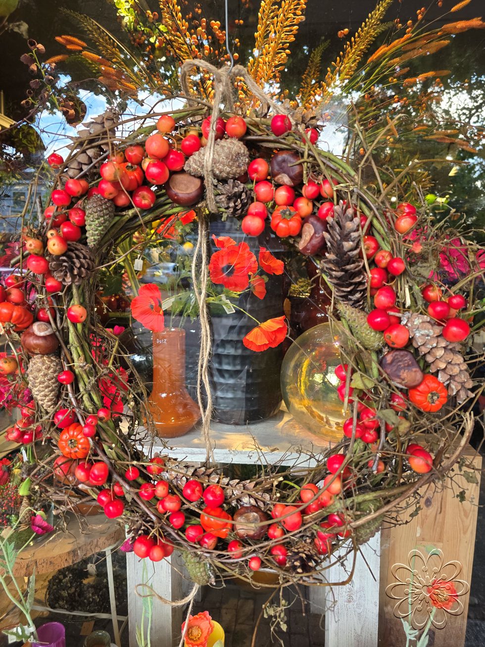 Bloemsierkunst Groeneveld deurkrans herfst