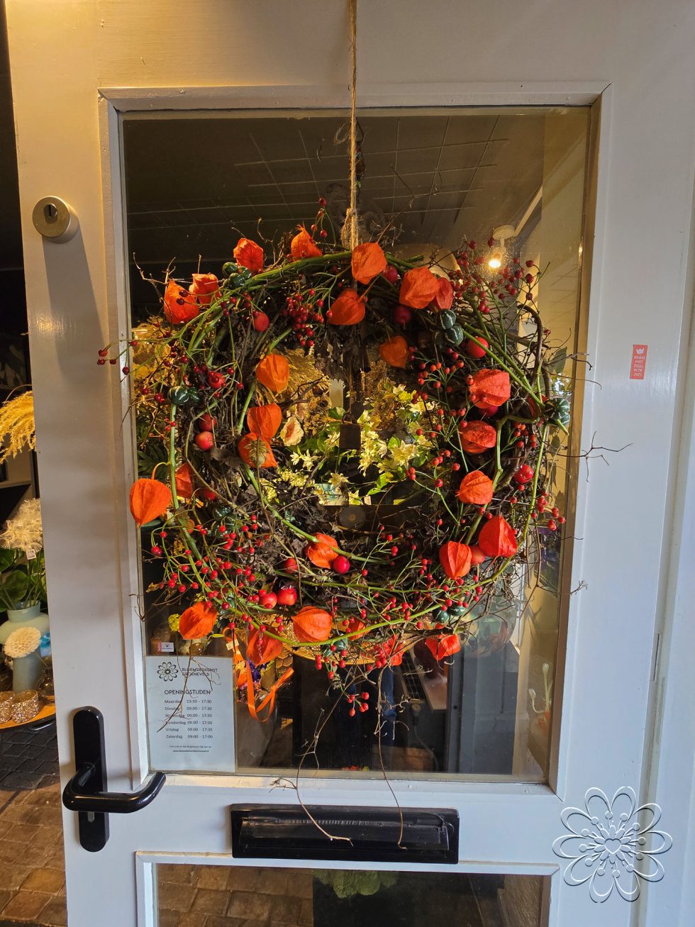 Bloemsierkunst Groeneveld deurkrans herfst