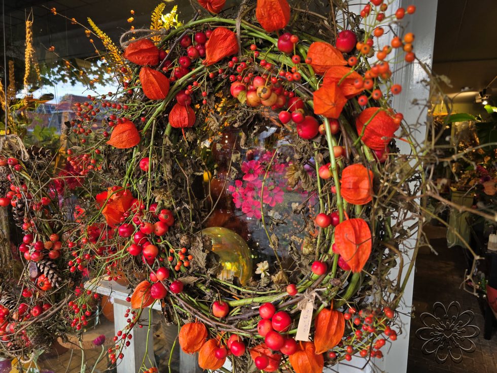Bloemsierkunst Groeneveld deurkrans herfst