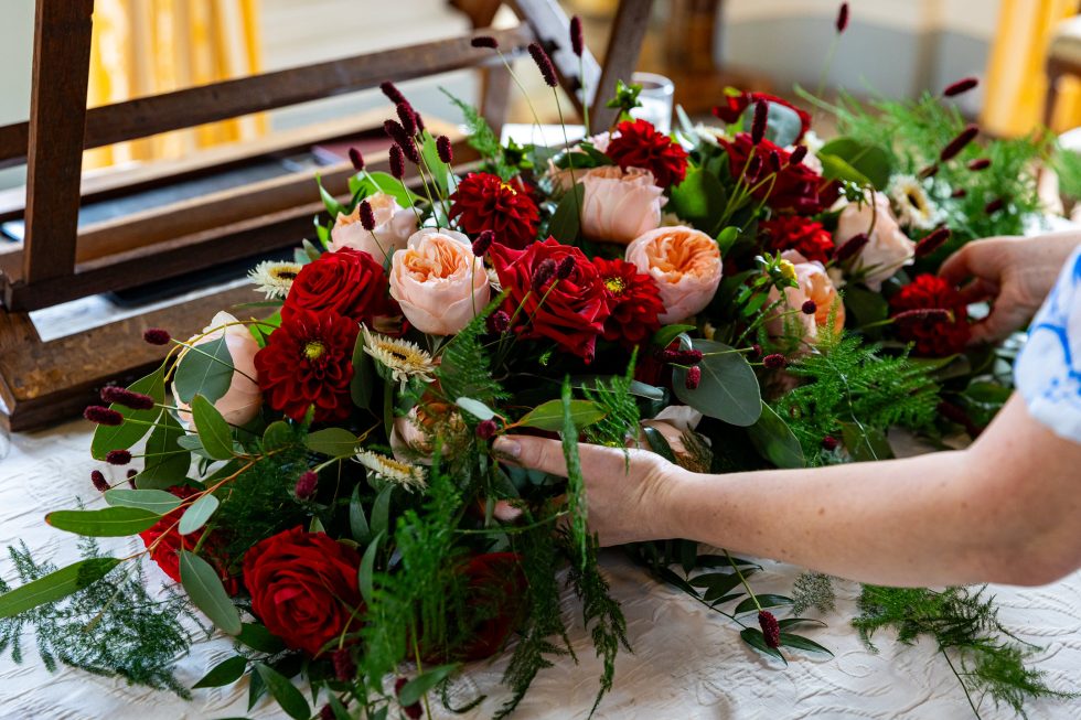 Bloemsierkunst Groeneveld - bruiloft Celine en Matthias - Foto Lobke Vale