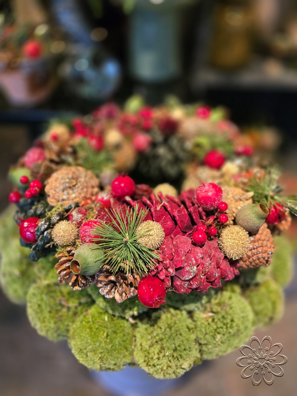 Bloemsierkunst Groeneveld - kerst - kerstkrans - kerststuk