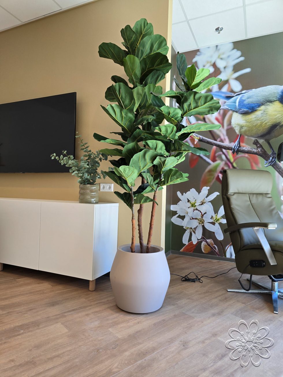 Zijden planten bij UMCG Centrum voor Revalidatie te Haren