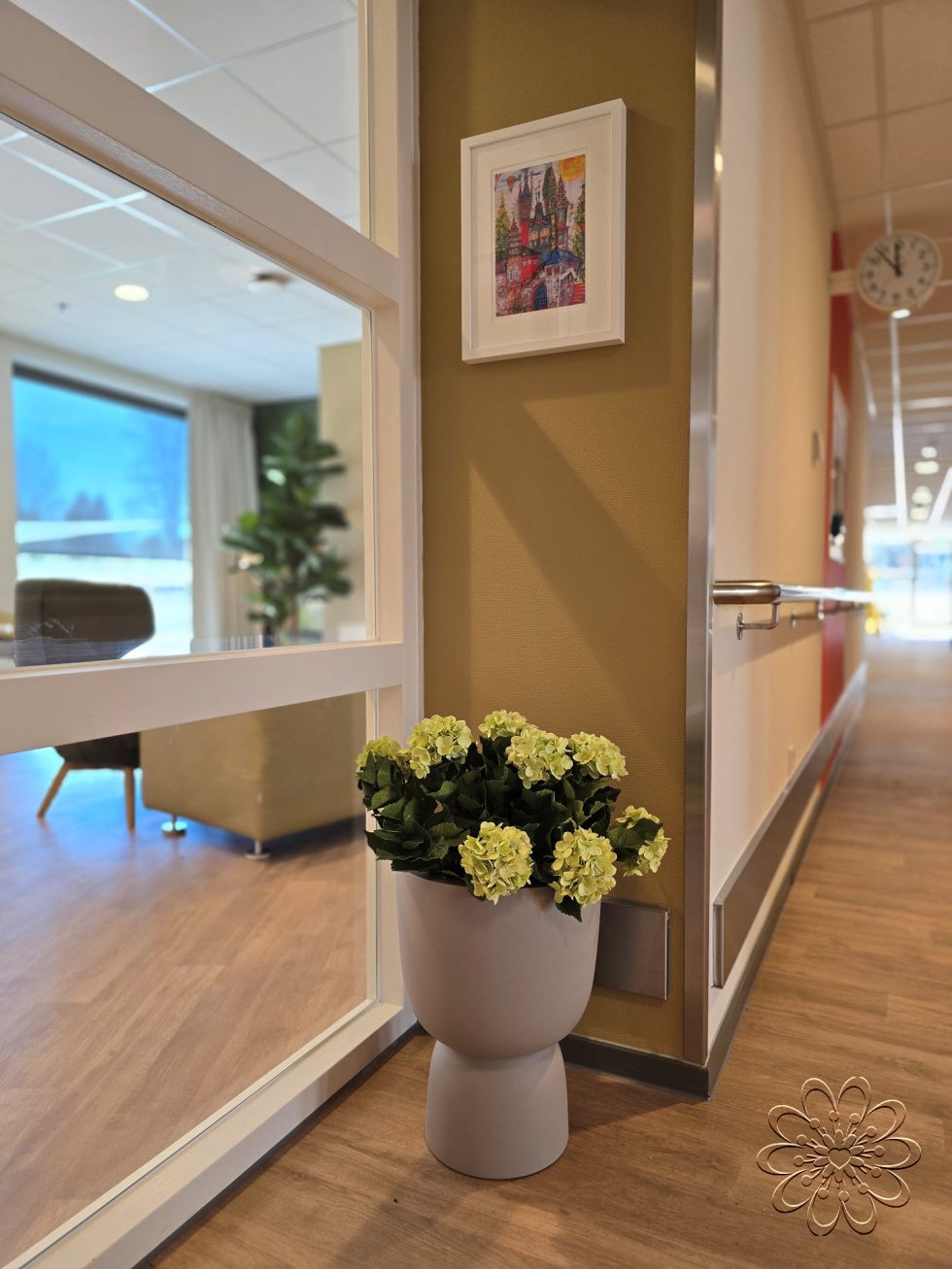 Zijden planten bij UMCG Centrum voor Revalidatie te Haren