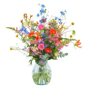 Rouwboeket Rijke Kleuren