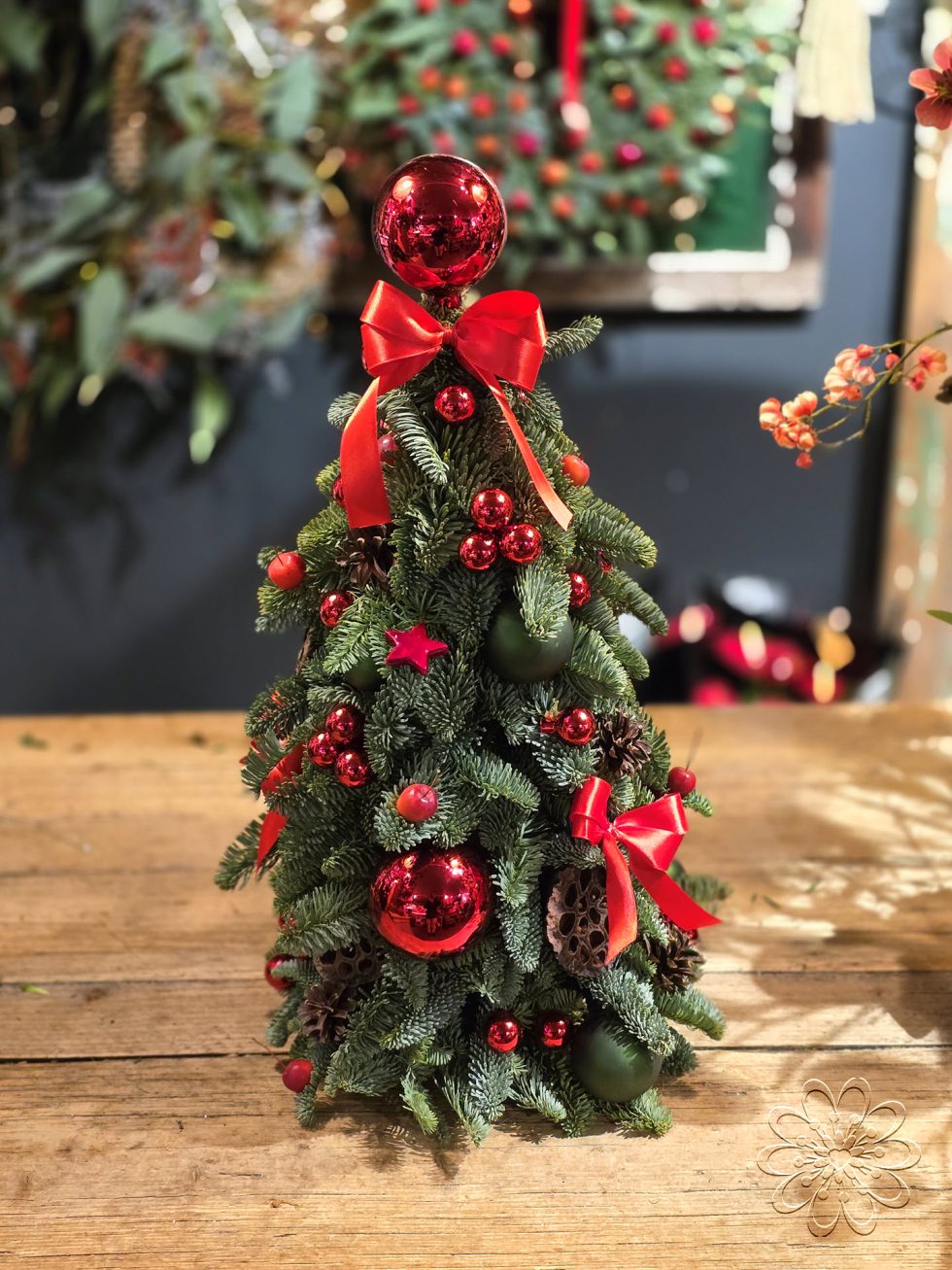 Kerst bij Bloemsierkunst Groeneveld. Adembenemend als je binnen stapt in onze winkel vol geurige dennen en sprankelende kerststukken. Maak ook jouw kerstdagen extra bijzonder met een amaryllis kersboeket of een sfeervolle kerstkrans.