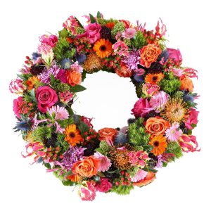 Rouwstuk Oneindige Kleuren krans