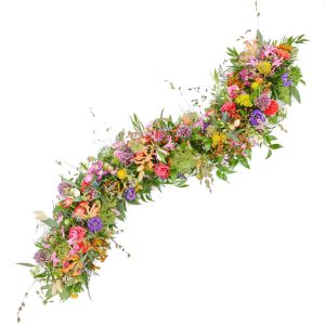 Rouwstuk Kleurgolf guirlande