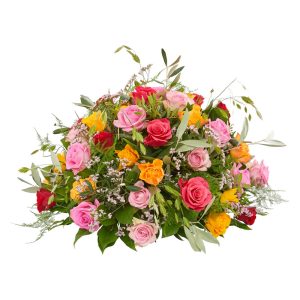 Rouwstuk Bloemenkus rond