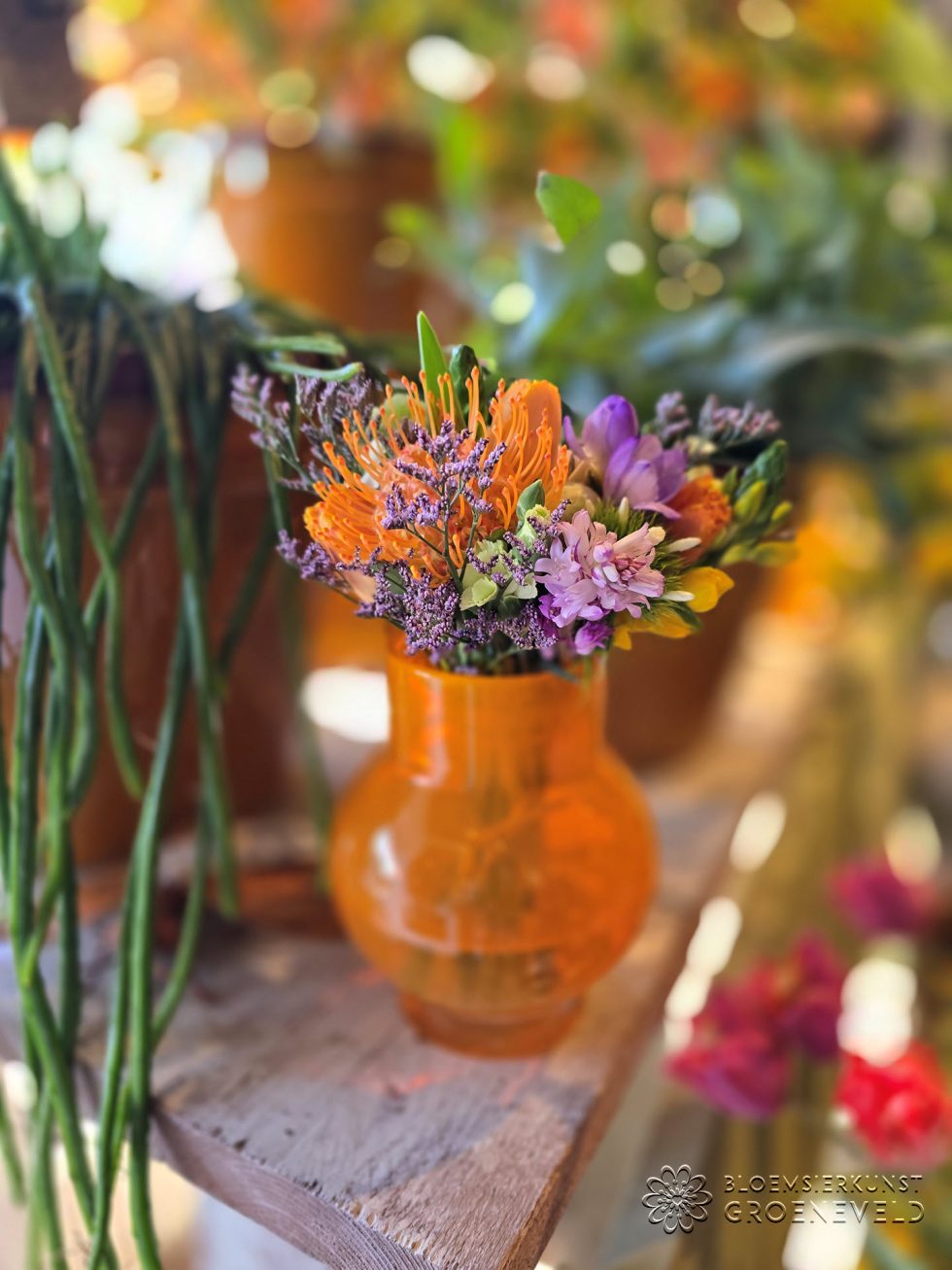 Koningsdag in bloemenwinkel Bloemsierkunst Groeneveld