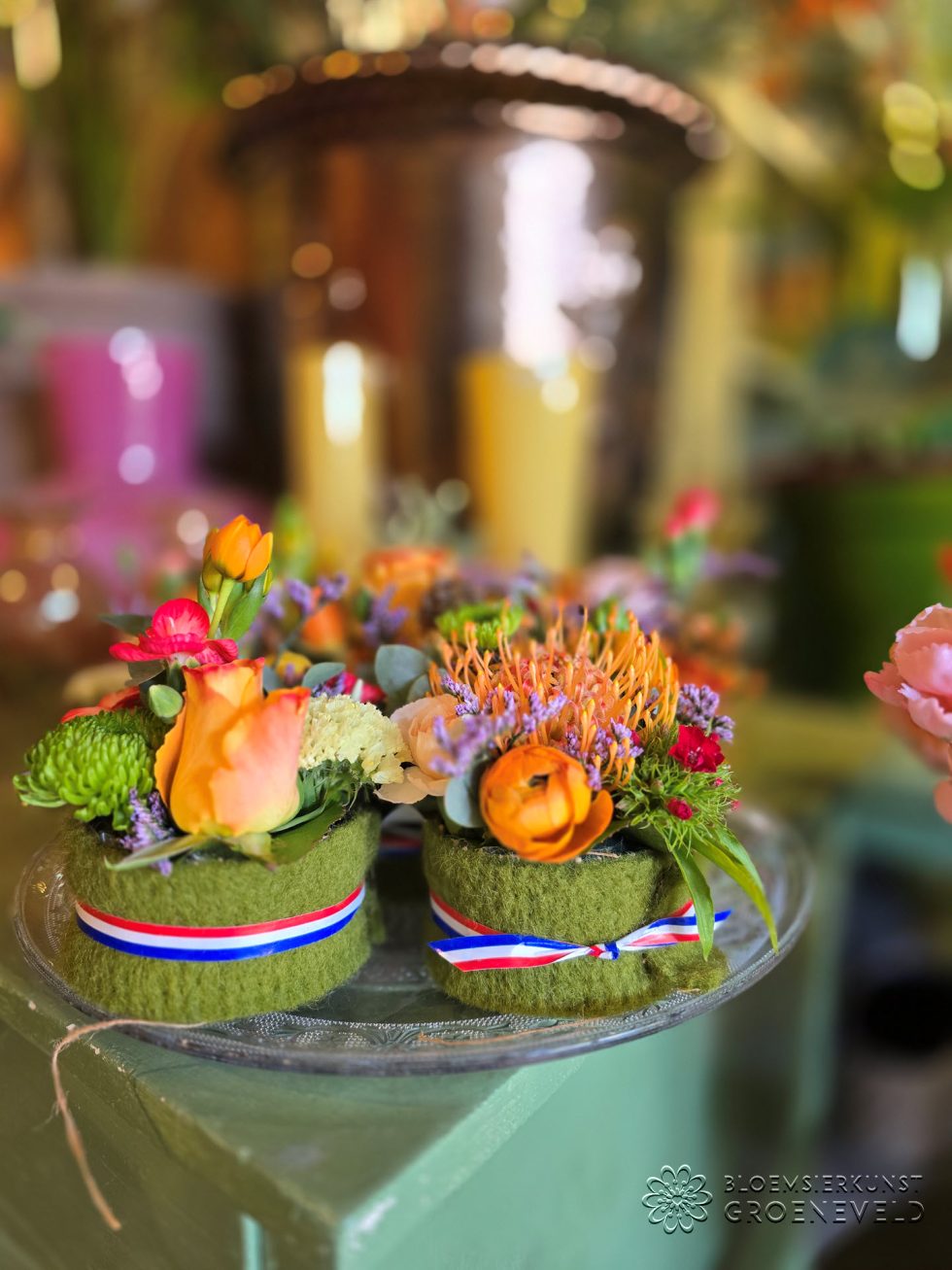 Koningsdag in bloemenwinkel Bloemsierkunst Groeneveld
