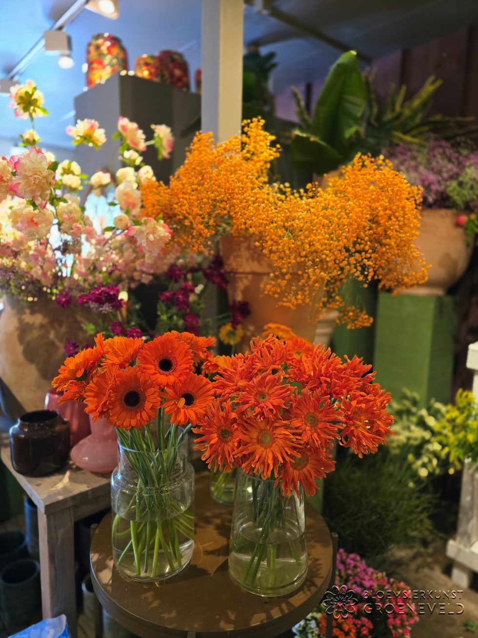 Koningsdag in bloemenwinkel Bloemsierkunst Groeneveld