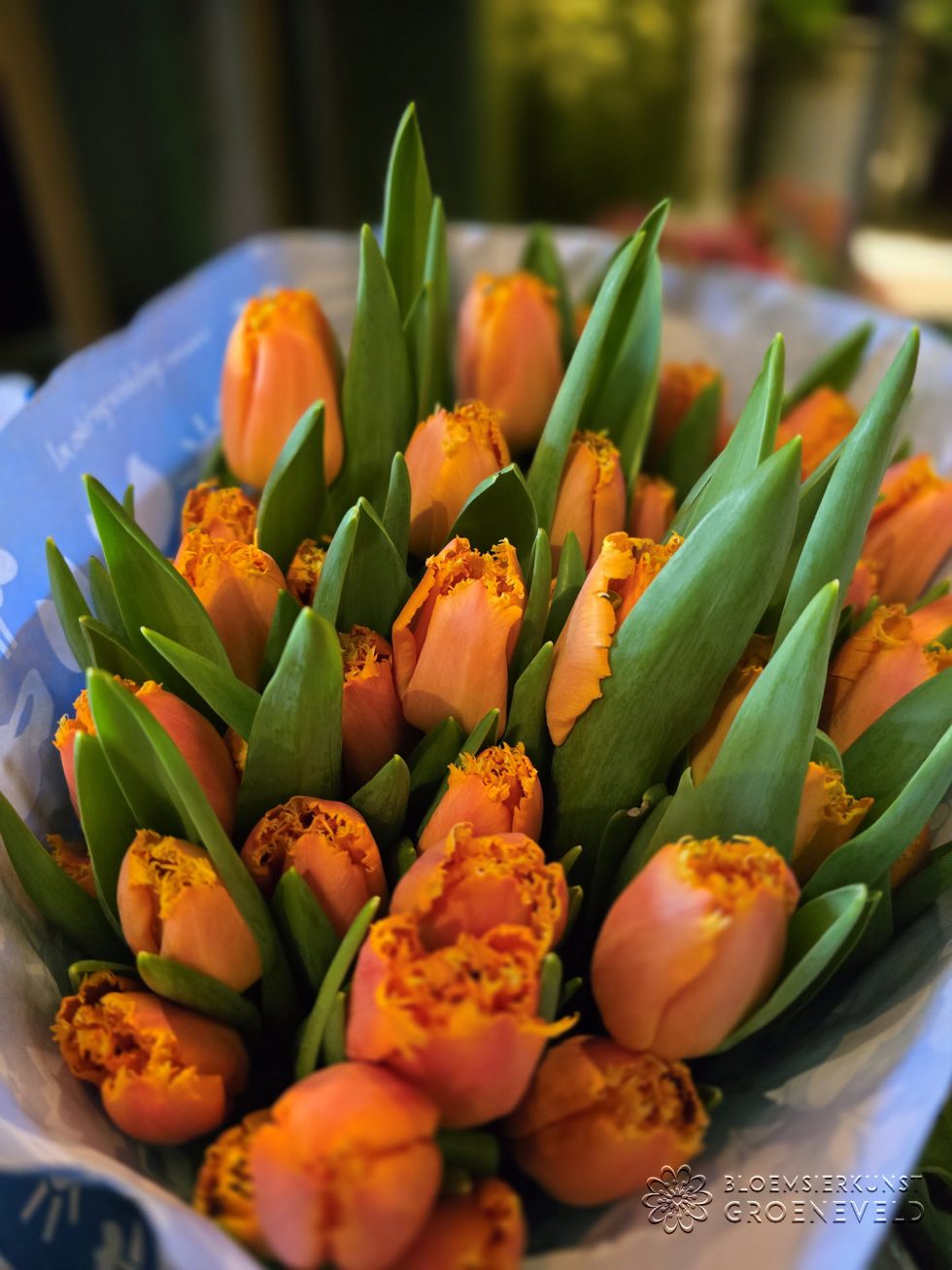 Koningsdag in bloemenwinkel Bloemsierkunst Groeneveld