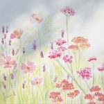 Zomer bloemenveld, 10x10cm +&euro;1,70