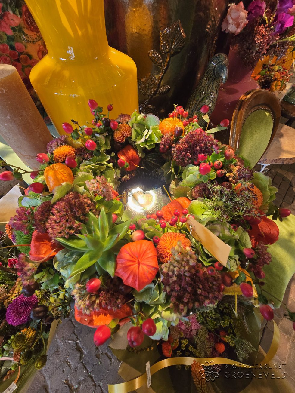 Herfst bij Bloemsierkunst Groeneveld - De bloemenwinkel van Haren - boeket bezorgen in de regio van Groningen